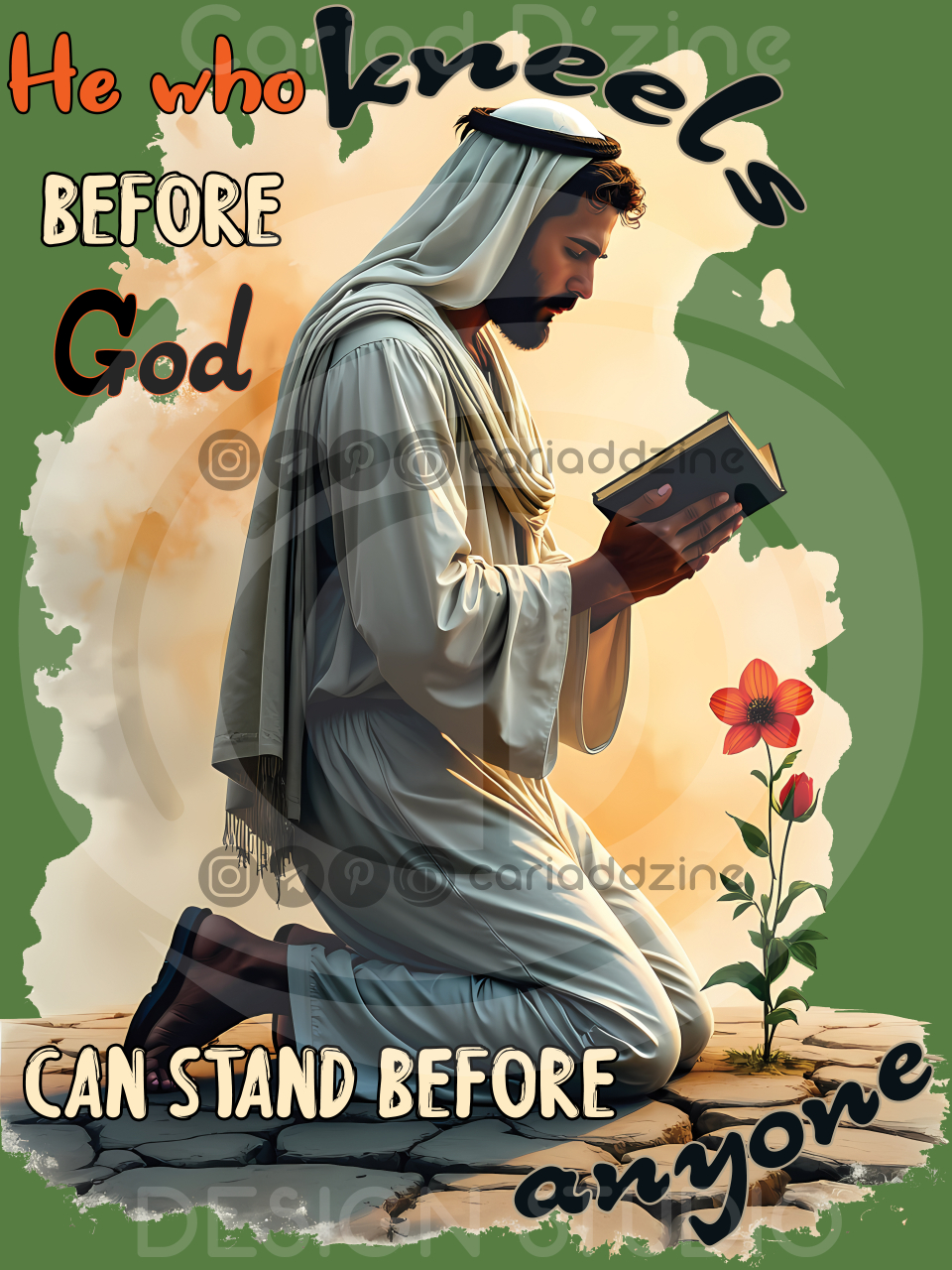 prayer art, faith imagery, inspirational quotes, spiritual wall art, humility, strength in faith, Christian decor, orange and yellow art, motivational print, religious illustration