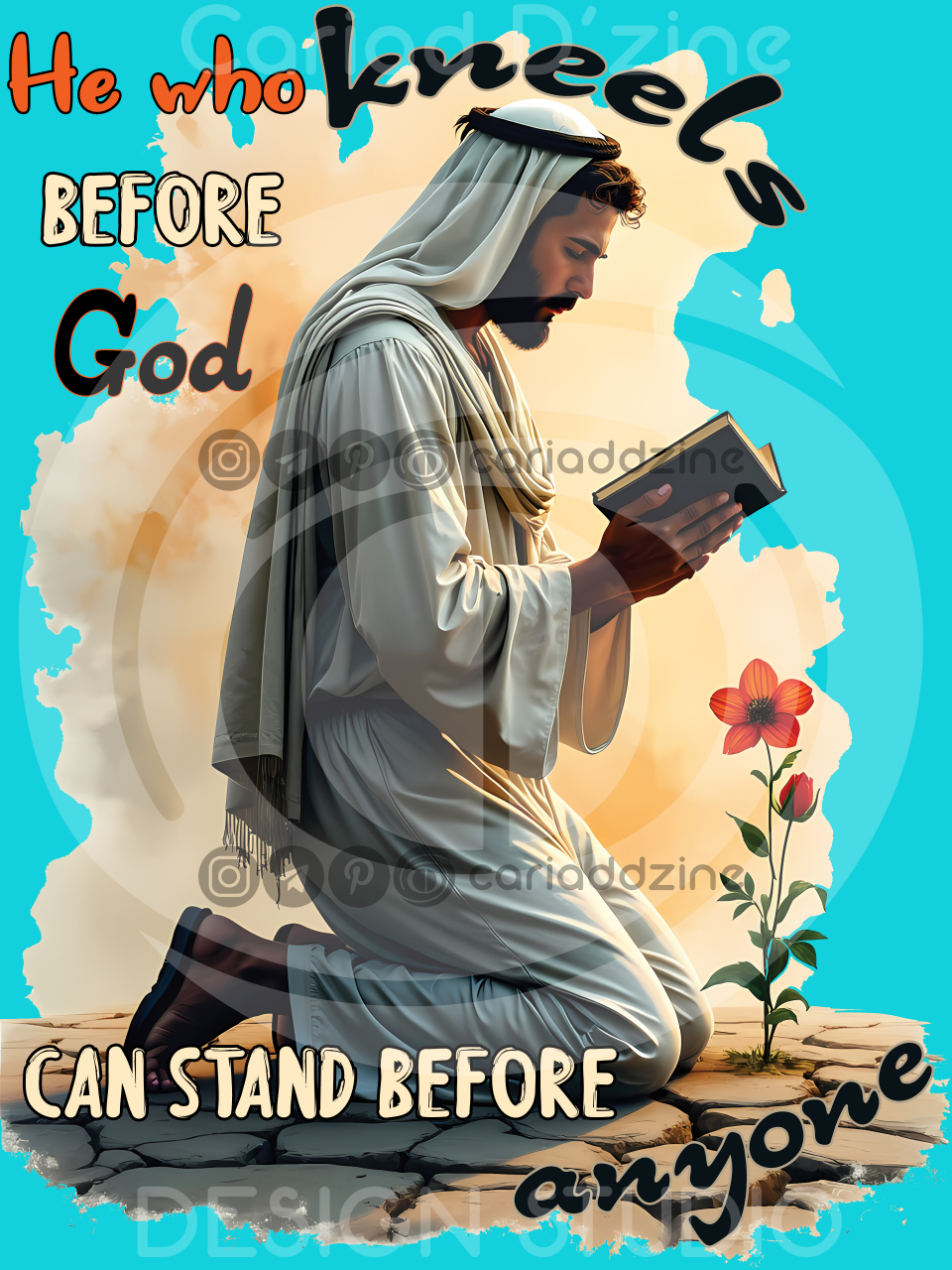 prayer art, faith imagery, inspirational quotes, spiritual wall art, humility, strength in faith, Christian decor, orange and yellow art, motivational print, religious illustration