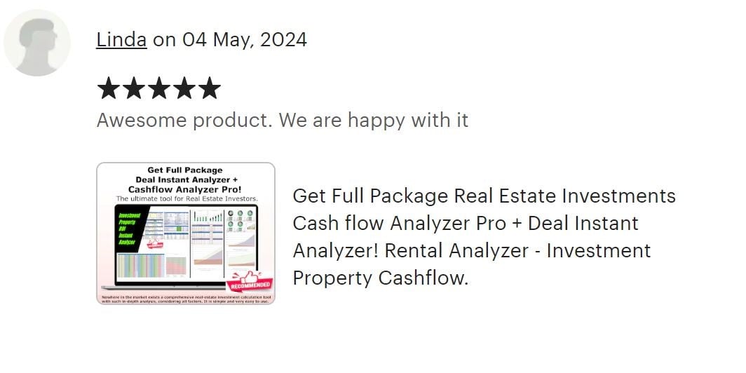 At AssetAFC.com, we provide powerful spreadsheet calculators designed for various investment strategies—whether it's BRRRR, long-term rentals, Airbnb, flips, or multifamily properties. Our user-friendly tools simplify everything from deal analysis to portfolio management, providing everything you need to succeed in real estate. Join us on an exciting journey toward financial success in the world of investing. Cash flow Analyzer Pro, Deal Instant Analyzer