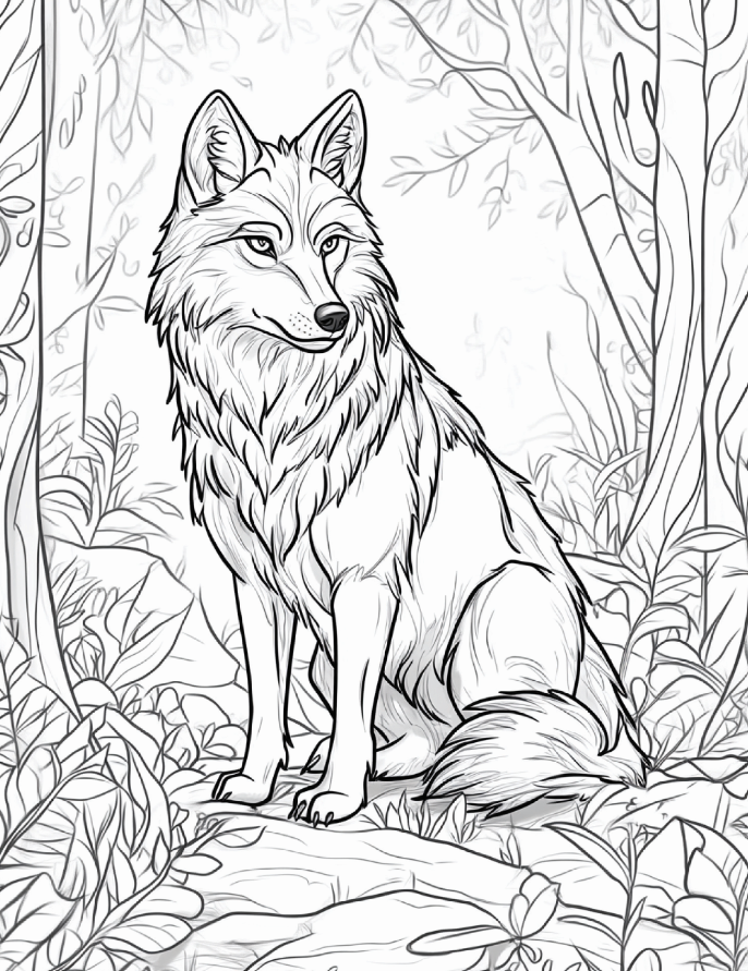 Winter Coloring Pages for Adults