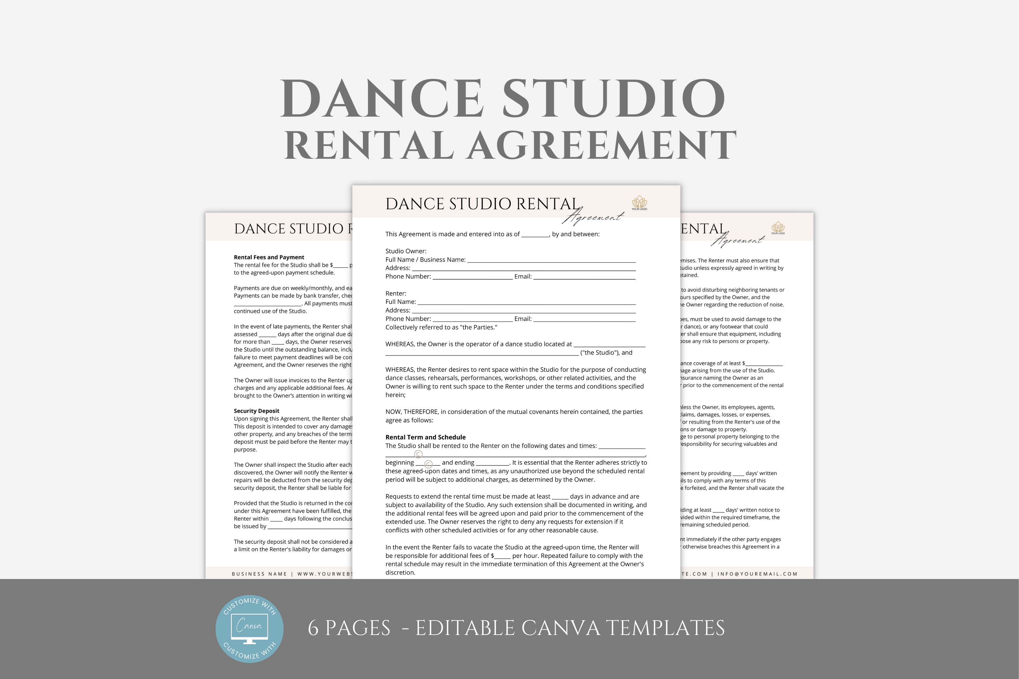 Image 7 for Dance Studio Rental Agreement Template