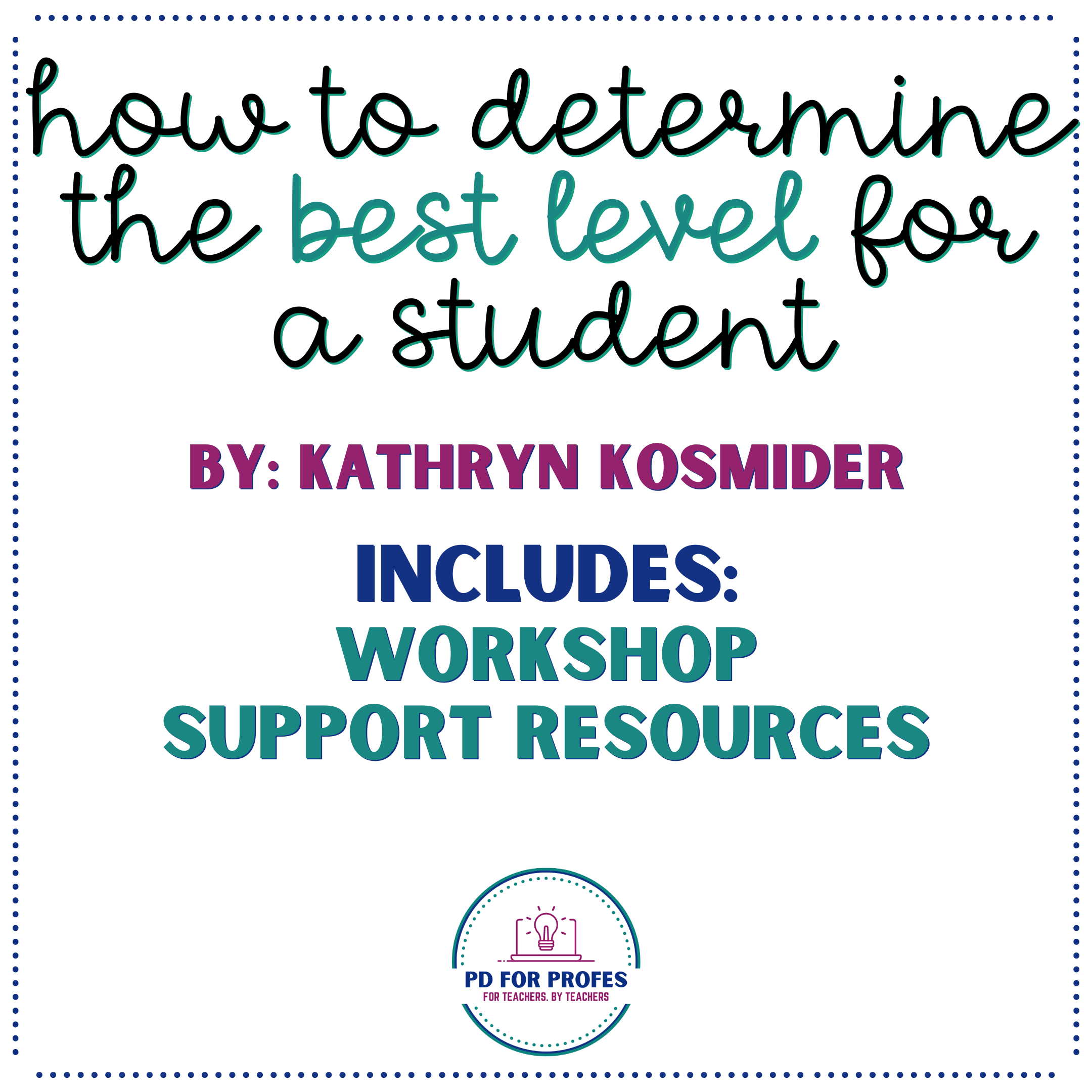 October 2024 - Knowing how to level a student - Payhip