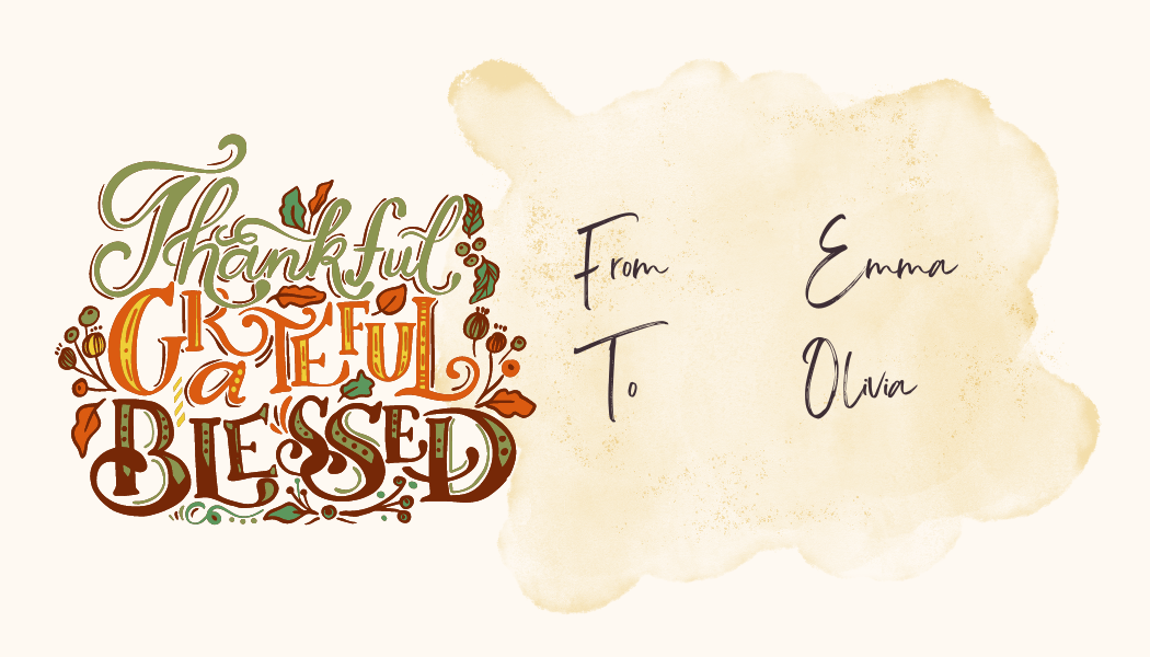 Customizable Warm Gathering at Pumpkin Gift/Favor Tag| Digital Canva Template. Back design
