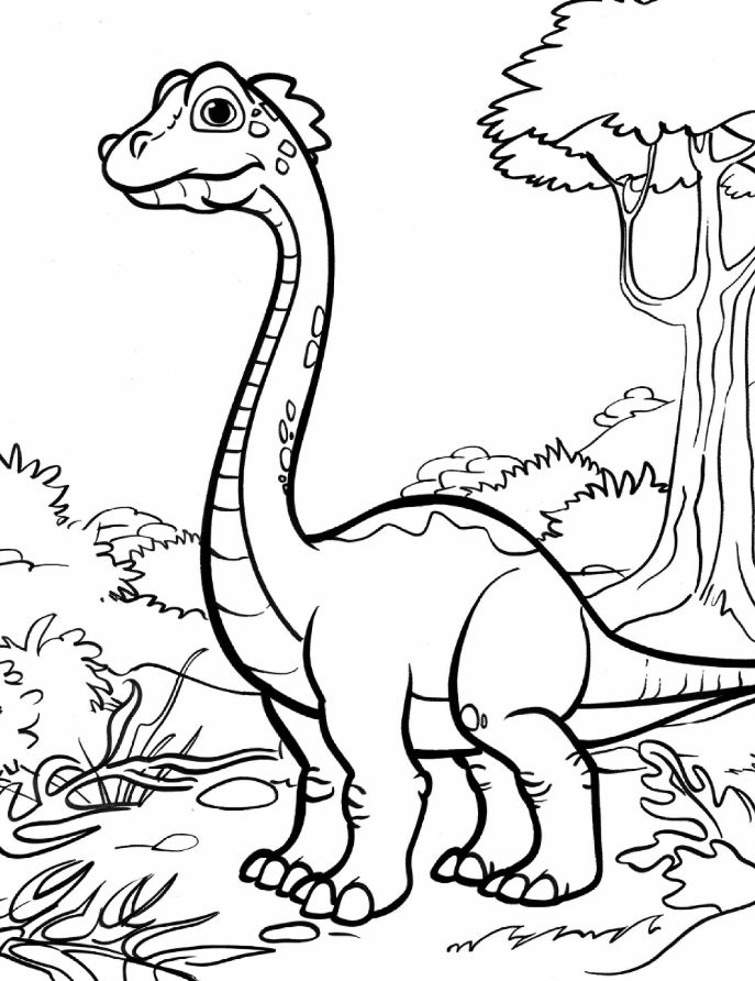 DINOSAUR COLORING PAGES for KIDS