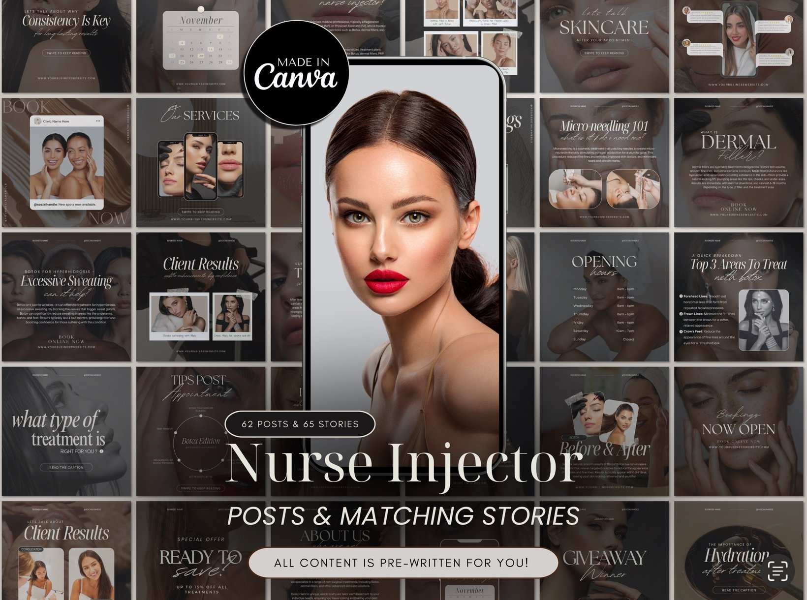 127 Aesthetic Nurse Injector Instagram Templates - Payhip