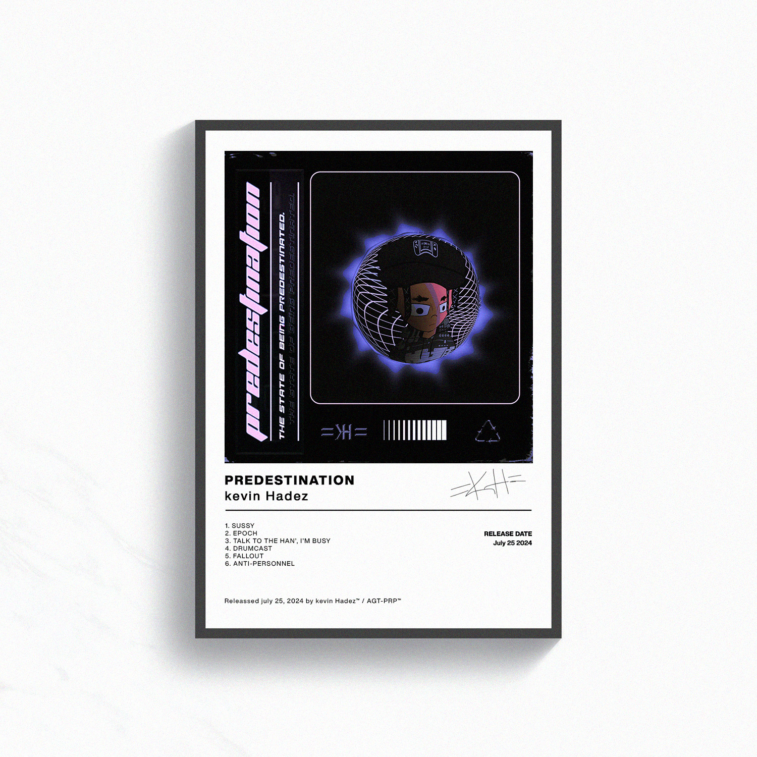 KEVIN HADEZ - PREDESTINATION ARTWORK