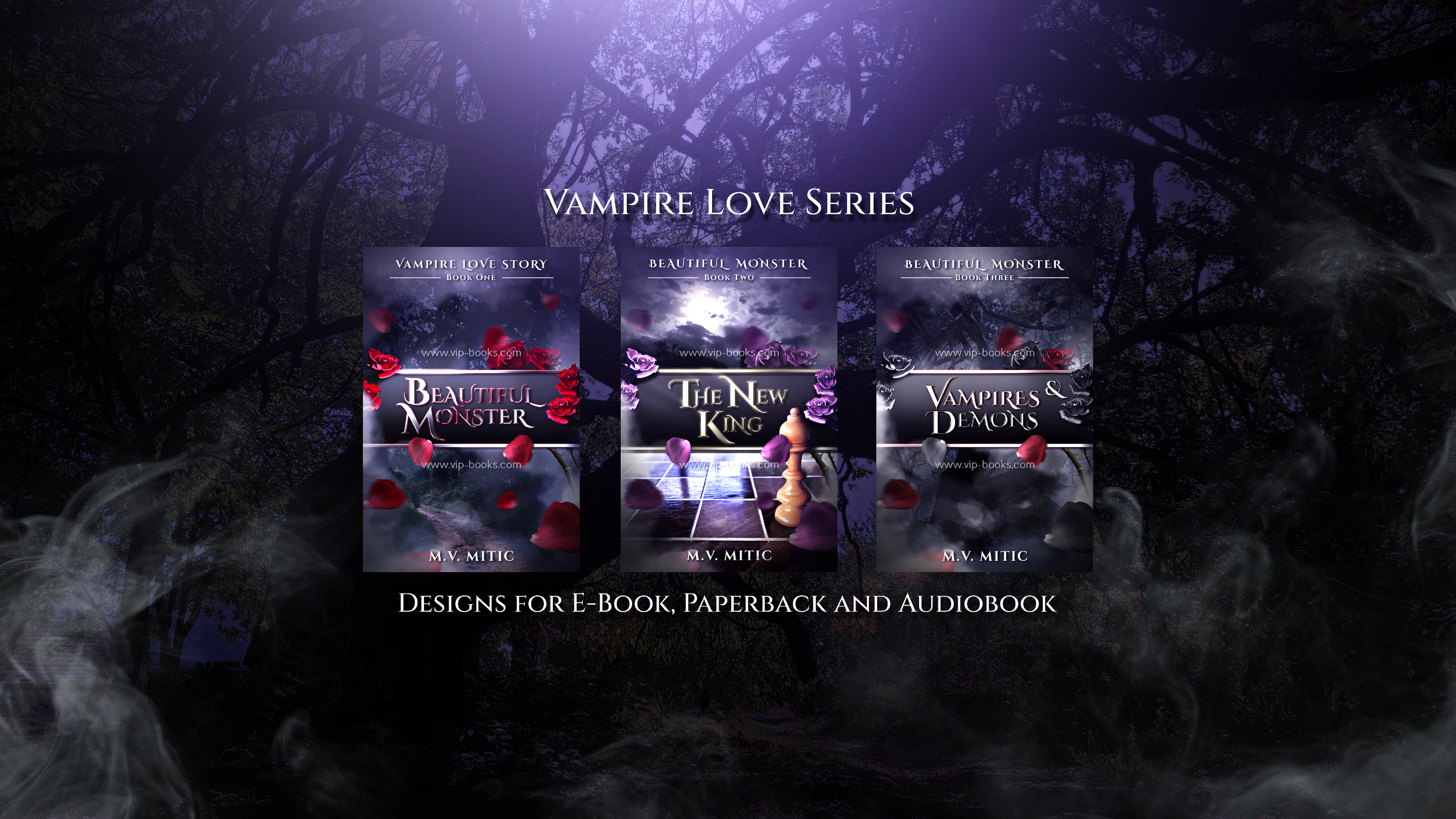 Vampire Book Series, Premade Series Designs