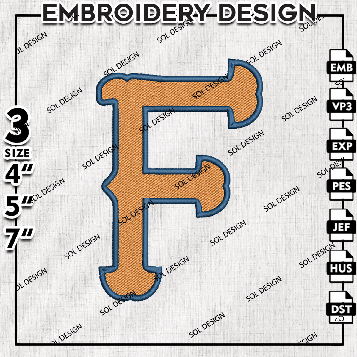 Machine Embroidery Design, Embroidery Designs, Embroidery Files Pattern, Embroidery Files, Instant Download, Digital Download, Machine Embroidery Pattern, Embroidery Pattern, Football embroidery pattern, logo embroidery design, Sports Embroidery Design, N