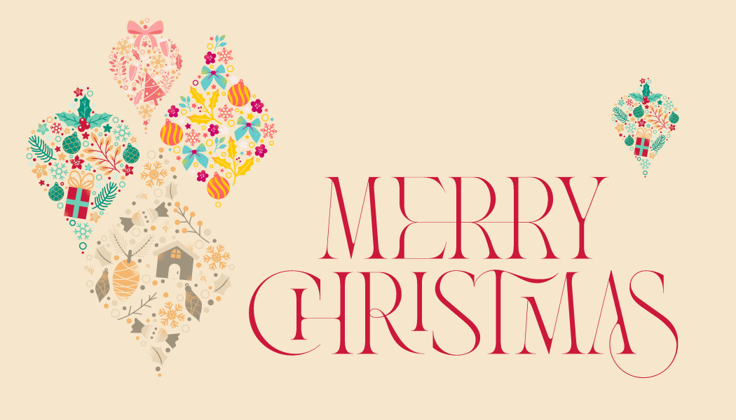 Customizable Colorful Christmas Motifs Decor Gift/Favor Tag| Digital Canva Template. Front design