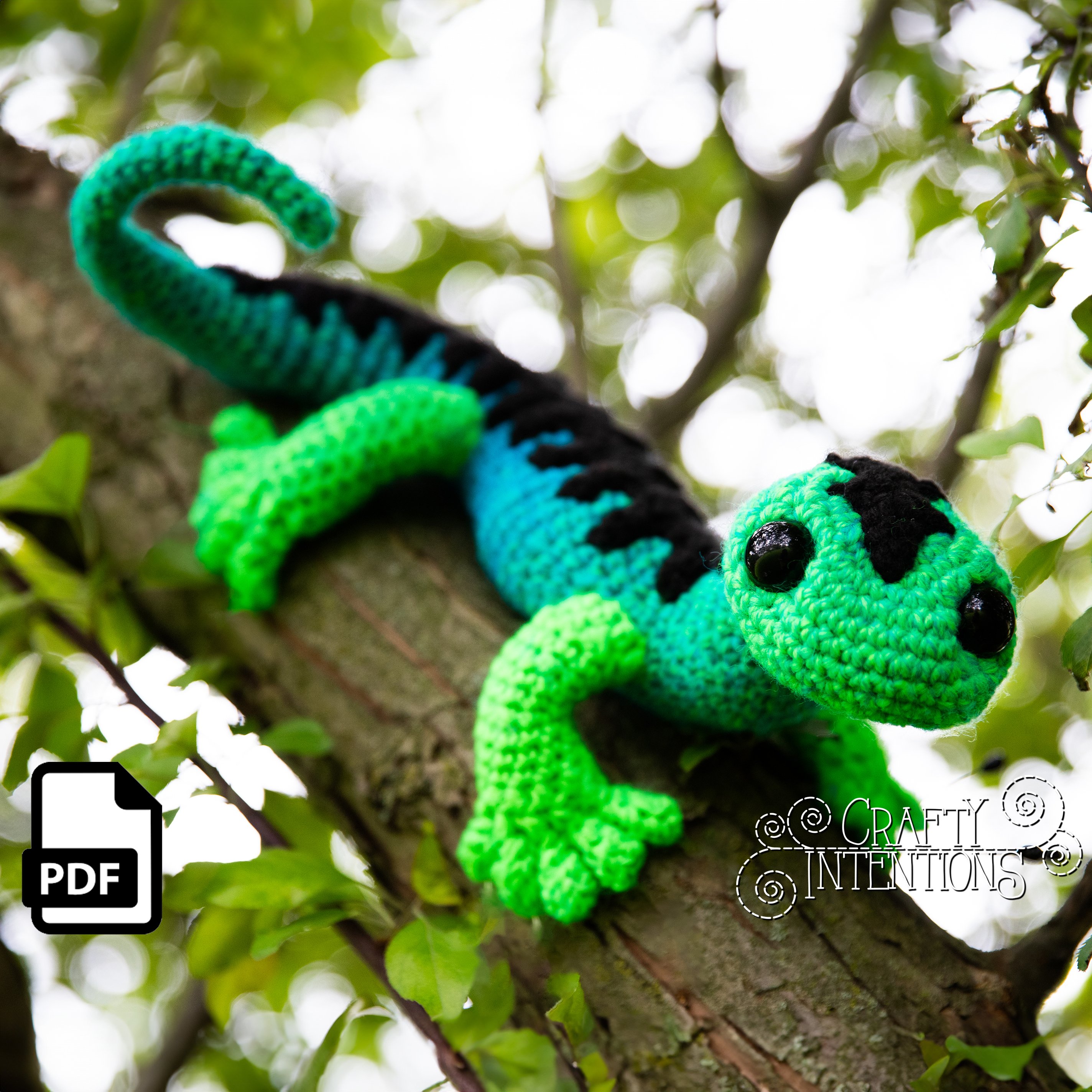 Medium Salamander Set 1 Crochet Pattern by Crafty Intentions