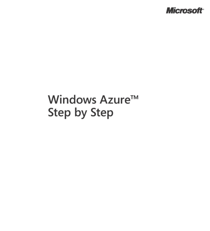 Microsoft-Windows Azure Step by Step.pdf