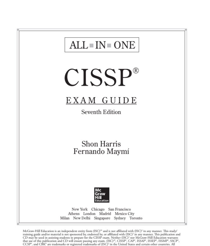 CISSP All-in-One Exam Guide, 7th Edition.pdf
