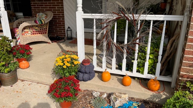 fall wreath, porch decor