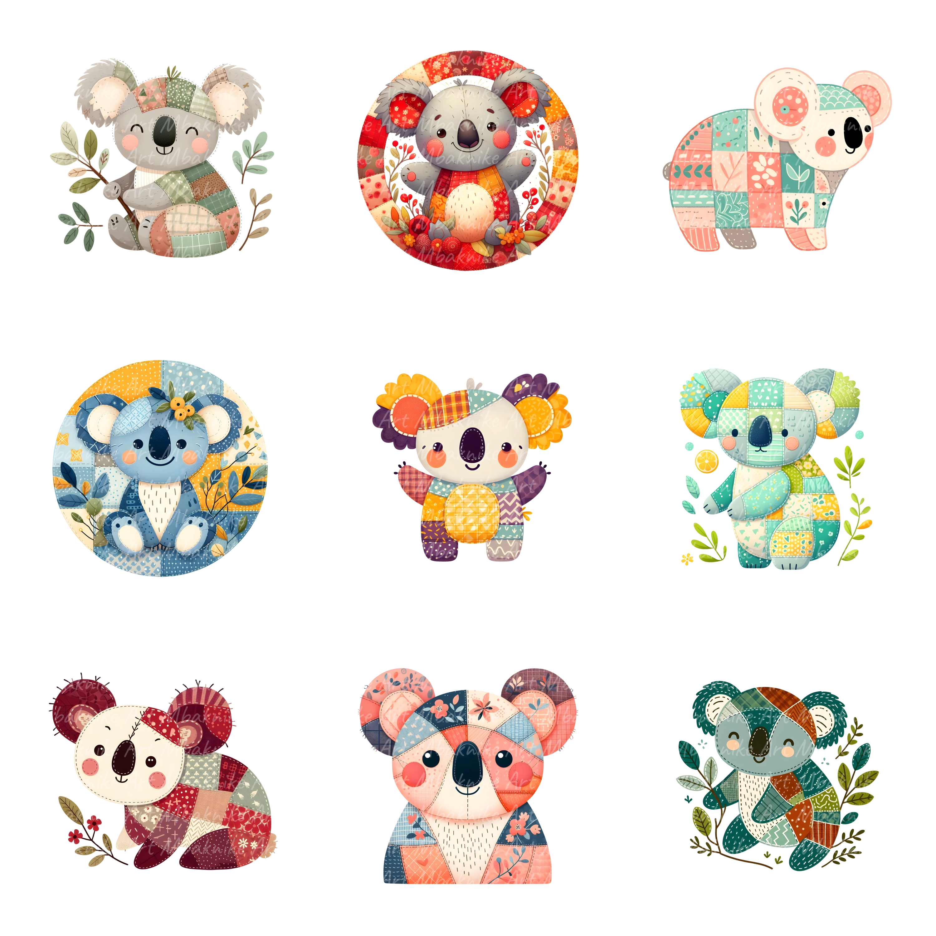 30 High-Resolution Images Patchwork Koala Special Gift - Payhip