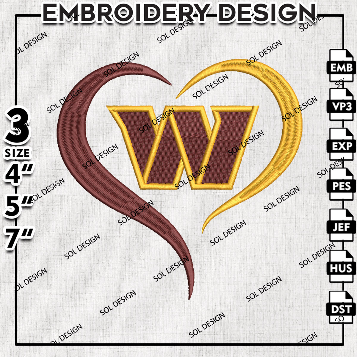 Machine Embroidery Design, Embroidery Designs, Embroidery Files Pattern, Embroidery Files, Instant Download, Digital Download, Machine Embroidery Pattern, Embroidery Pattern, Football embroidery pattern, logo embroidery design, Sports Embroidery Design, N