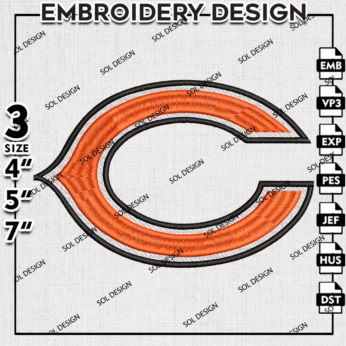 Machine Embroidery Design, Embroidery Designs, Embroidery Files Pattern, Embroidery Files, Instant Download, Digital Download, Machine Embroidery Pattern, Embroidery Pattern, Football embroidery pattern, logo embroidery design, Sports Embroidery Design, N