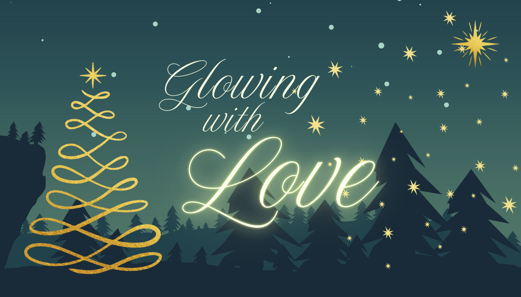 Customizable Golden Christmas Glow Gift/Favor Tag| Digital Canva Template. Front design