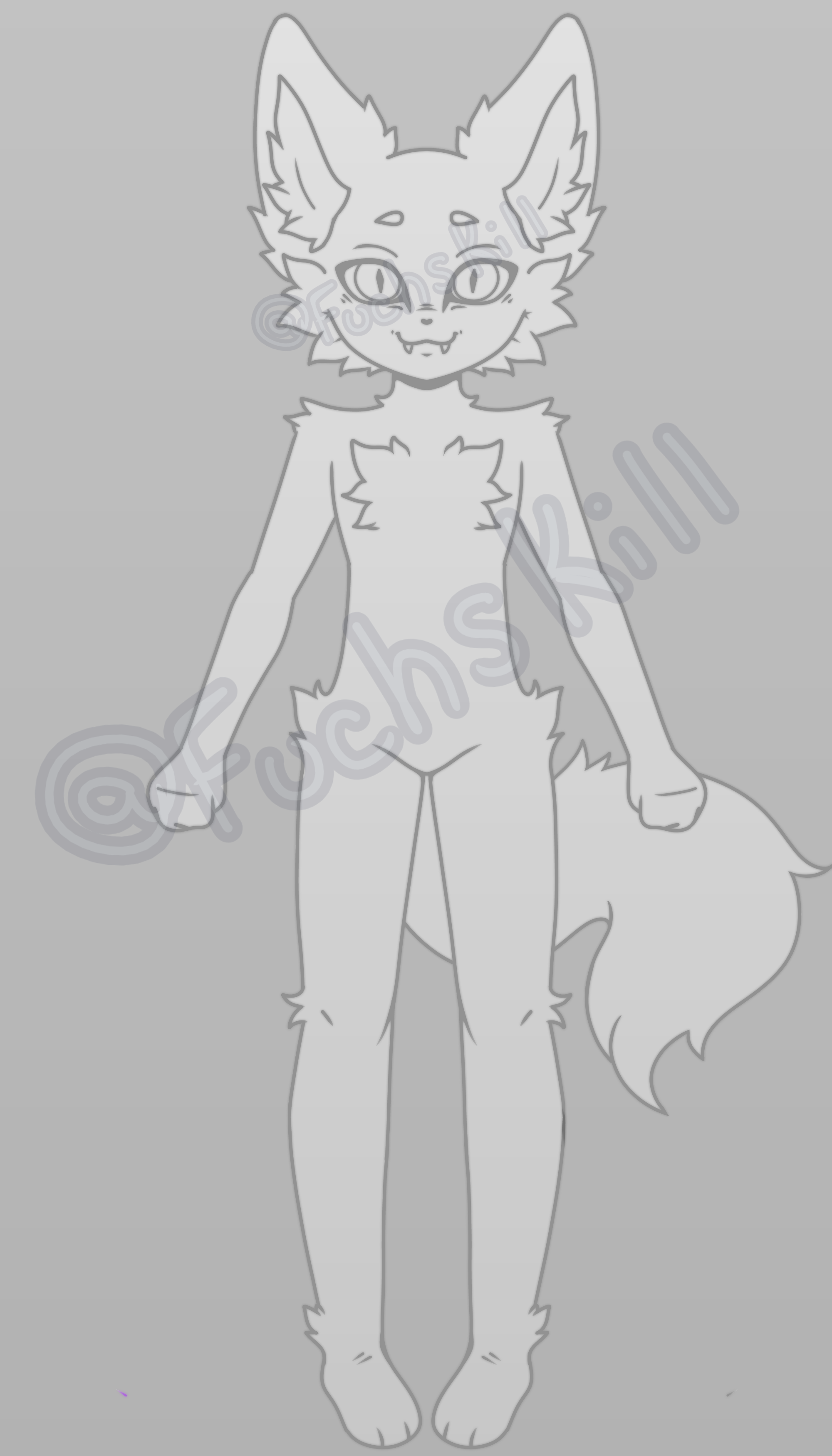 Fennec Fox Fullbody Base - Payhip