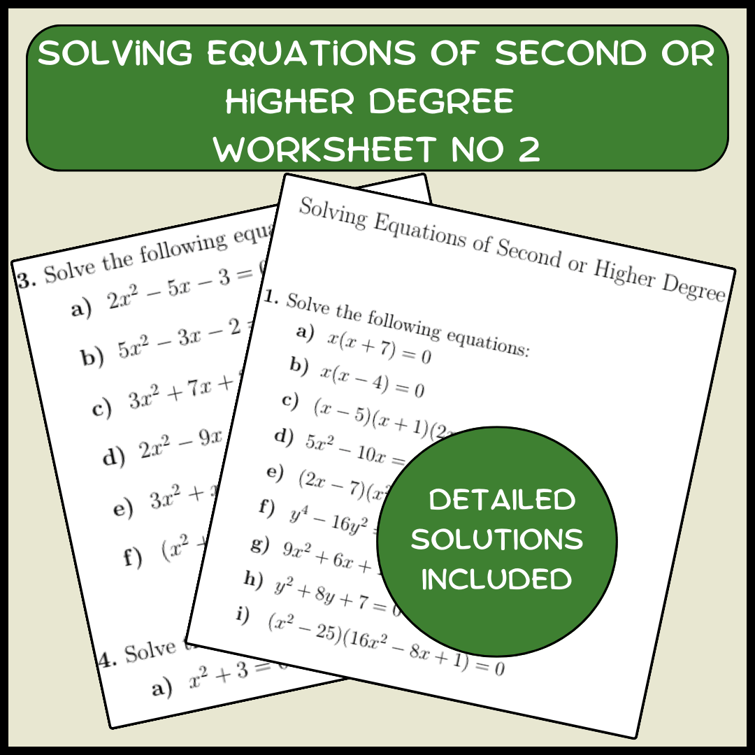 Factoring simple expressions worksheet (with solutions)