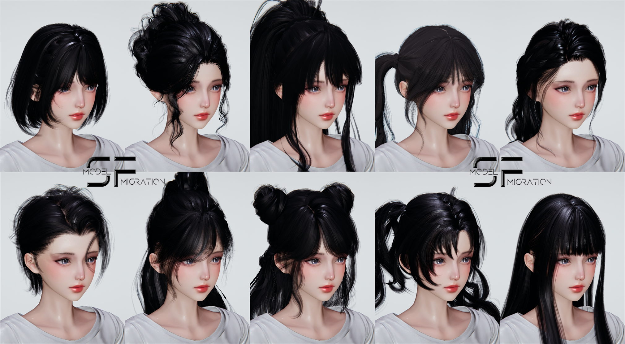 【2025最新作】 HS2（HoneySelect2） Payhip - 通用-以闪发型包 AI（AI-Syoujyo）MOD アート・デザイン・音楽