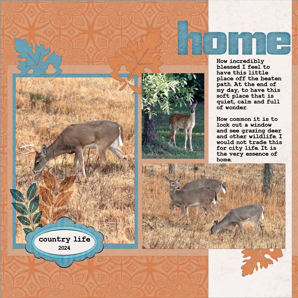 Fall Scrapbook Layout