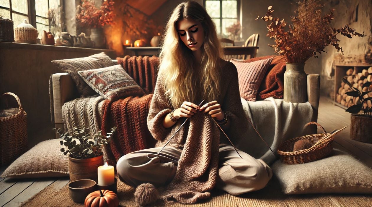self-care ritual - knitting