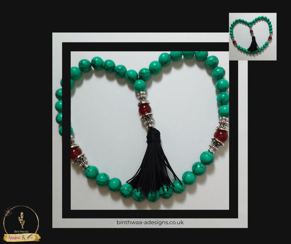 Mini Tas.beeh Fatima - Green Turquoise & Agate