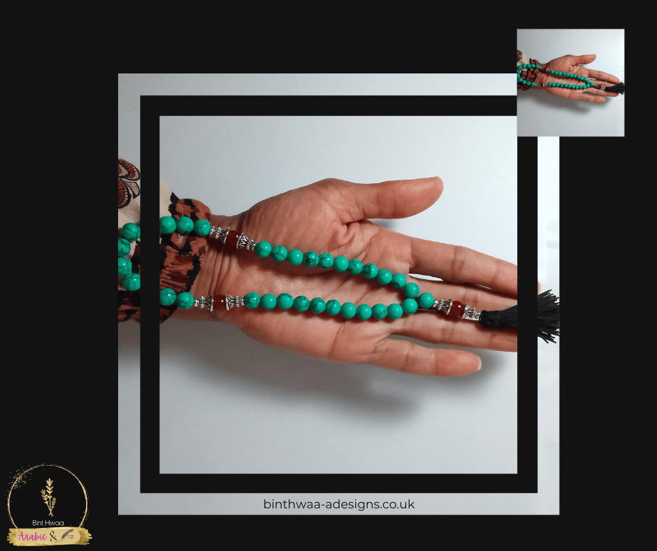 Mini Tas.beeh Fatima - Green Turquoise & Agate