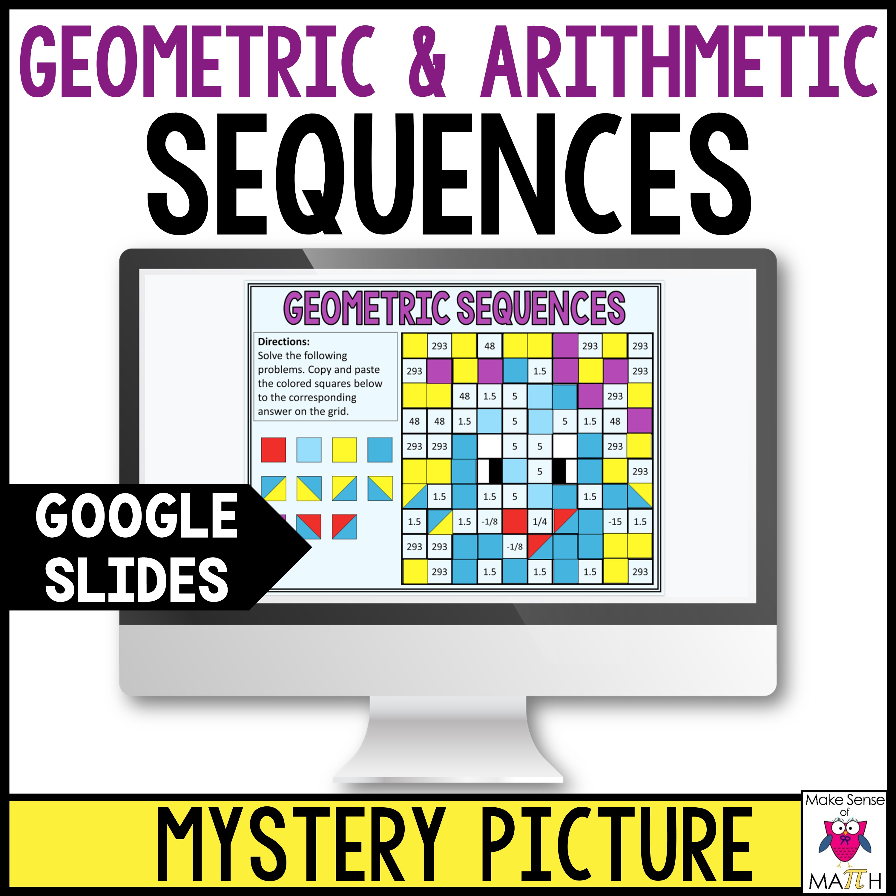 Arithmetic Sequence Digital Activity and Geometric Sequence Digital ...