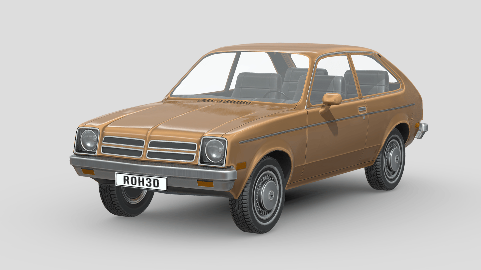 Low Poly Car - Chevrolet Chevette Coupe 1976 - Payhip