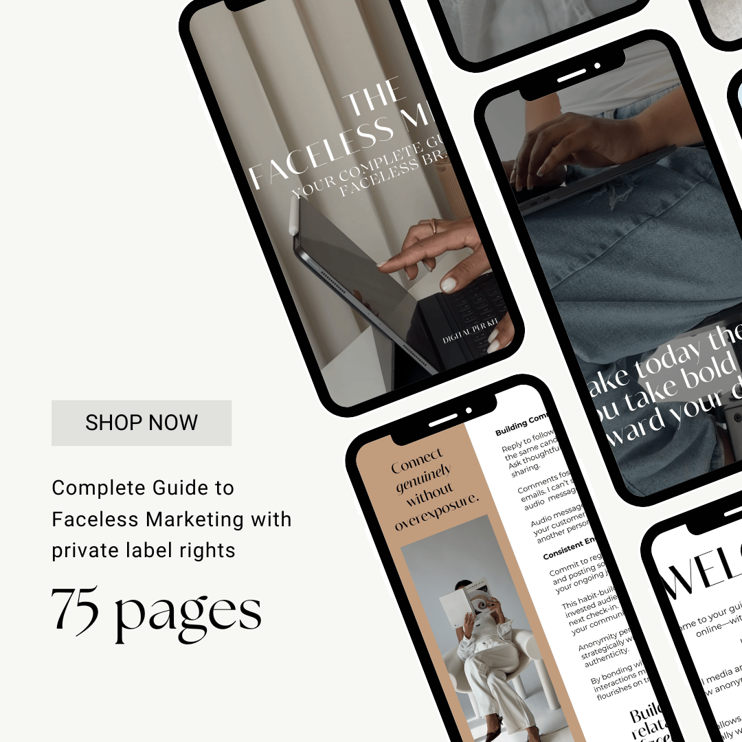 The Faceless Method-Your Complete Guide to a Faceless Brand - Payhip