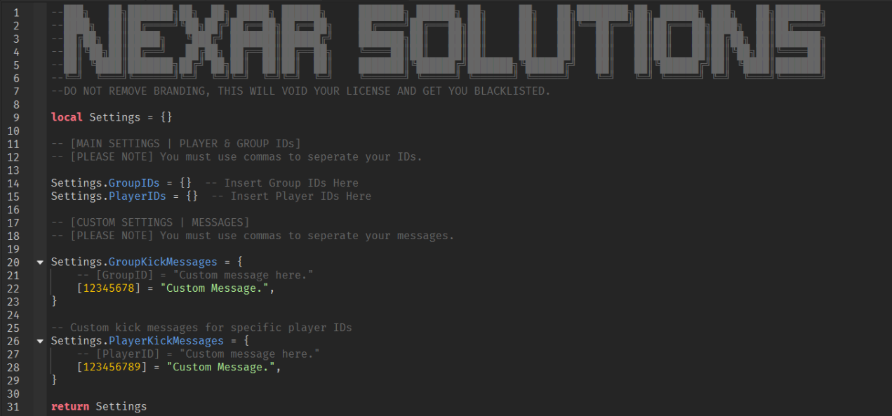 Group & Player Blacklist Script - Payhip