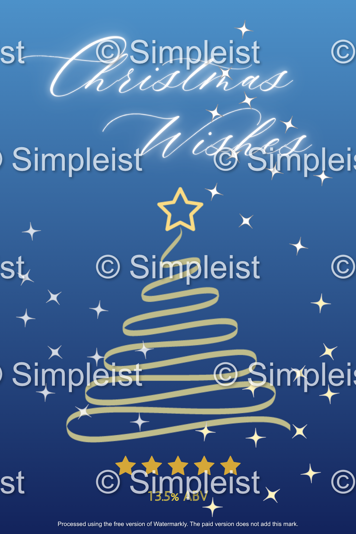 Customizable Minimalist Christmas Wishes Sticker Label 4"x6" | Digital Canva Template. Design