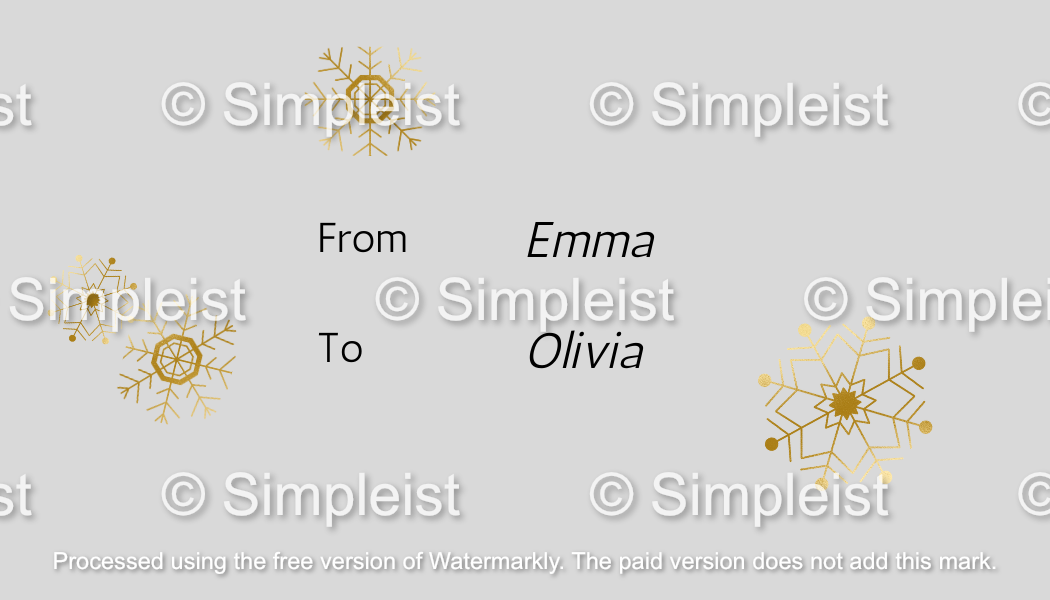 Customizable Brush Stroke Christmas Tree Gift/Favor Tag| Digital Canva Template. Back design