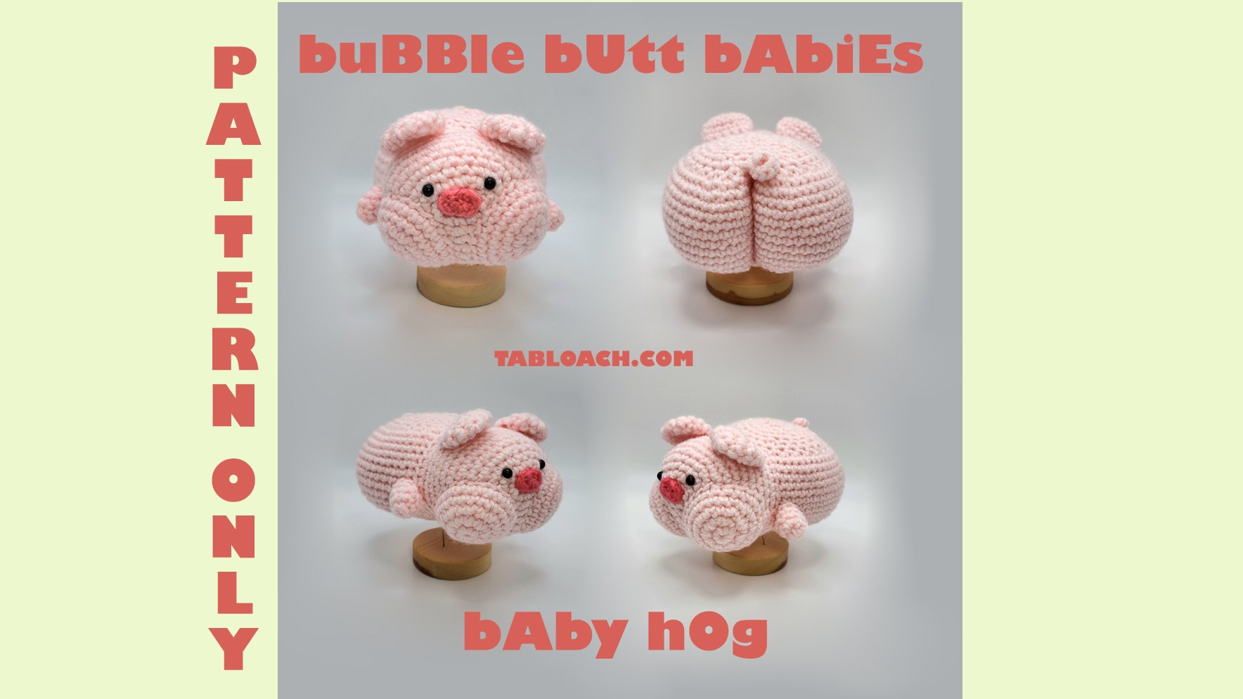 HOG Bubble Butt Baby Crochet PDF Pattern