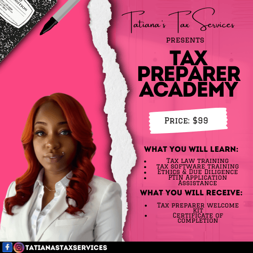 Tatiana's Tax Services - Payhip