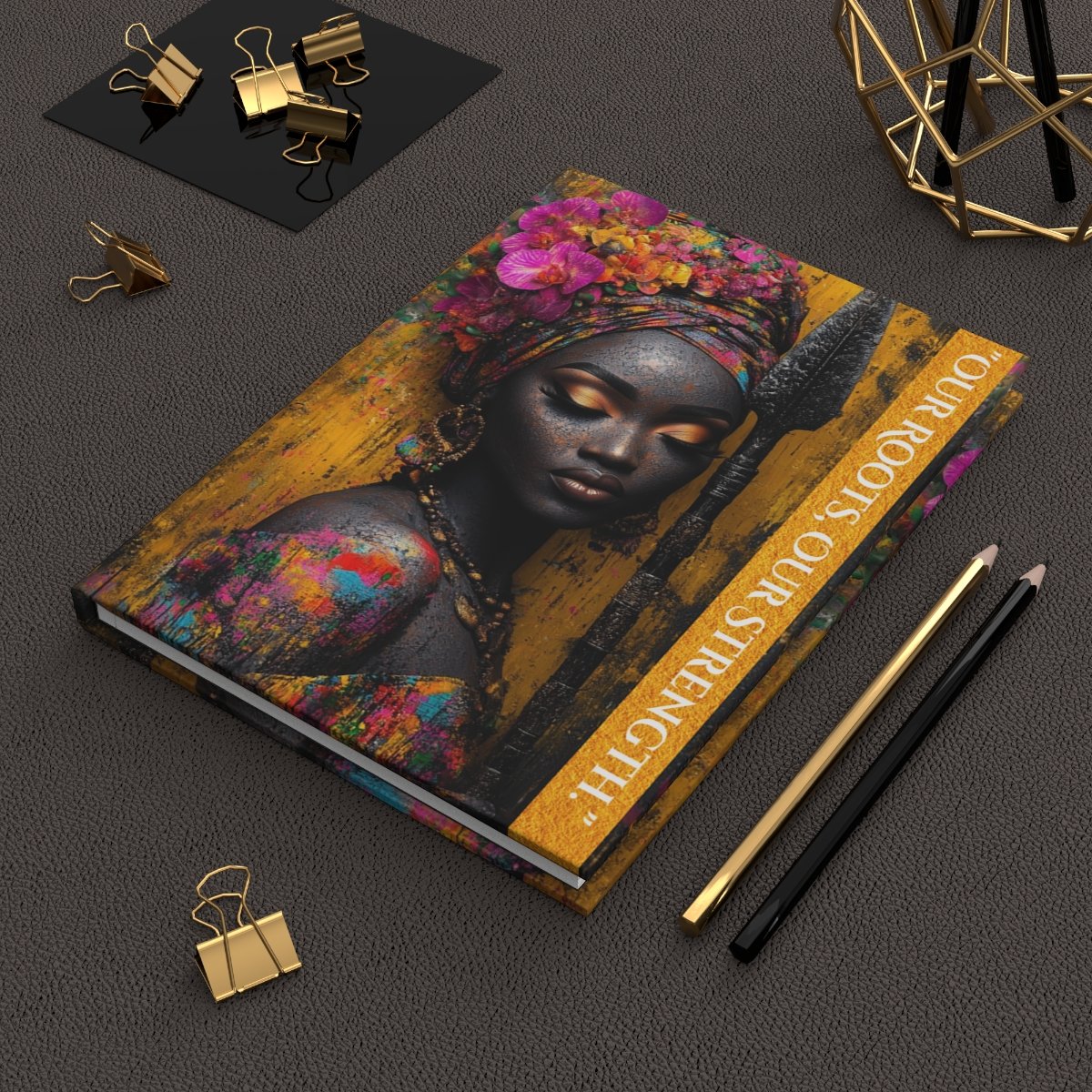 Matte Hardcover Journal, African Heritage Inspirational Diary Gift ...