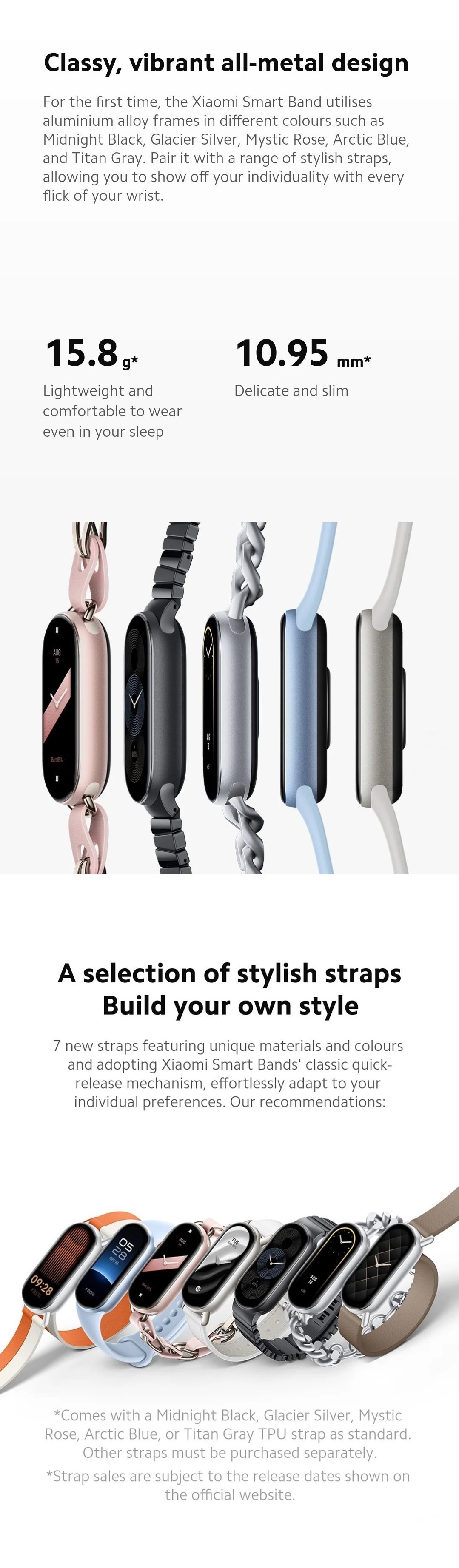 Xiaomi Smart Band 9 Amoled display Metal frame Fitness Tracker