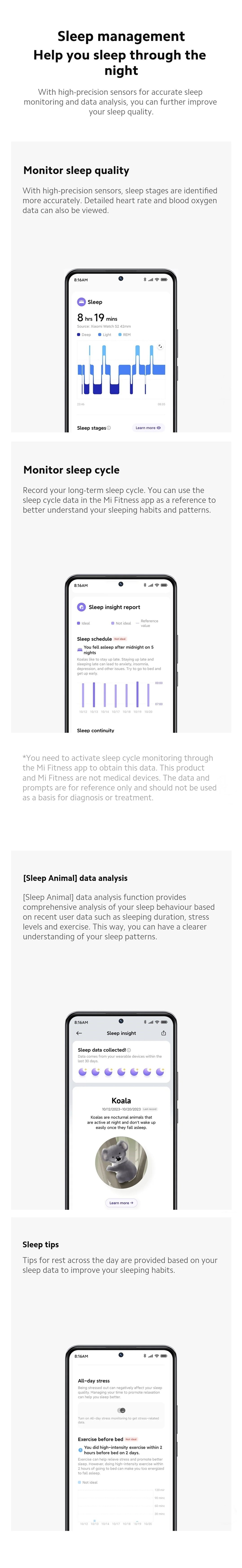 Xiaomi Smart Band 9 Amoled display Metal frame Fitness Tracker