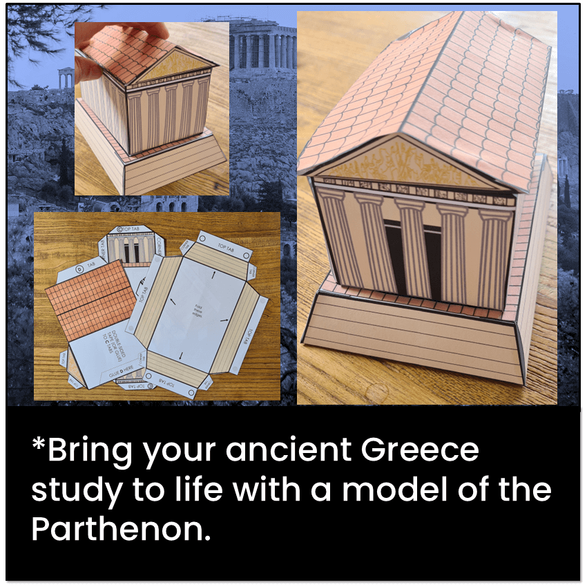 Bring your Ancient Greece study to life with a model of the Parthenon.
