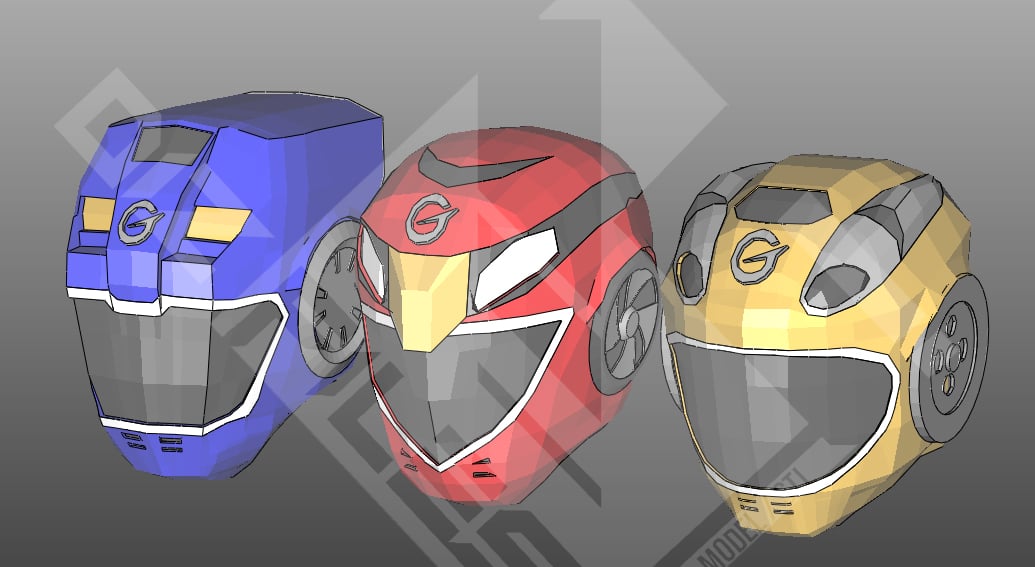 Power Rangers Rpm Mask Power Rangers sentai RPM helmets