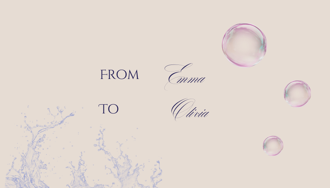 Customizable Elegant New Year Toast Gift/Favor Tag| Digital Canva Template. Back design
