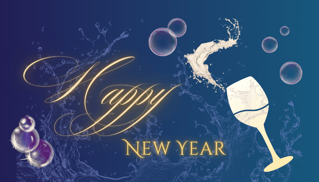 Customizable Elegant New Year Toast Gift/Favor Tag| Digital Canva Template. Front design