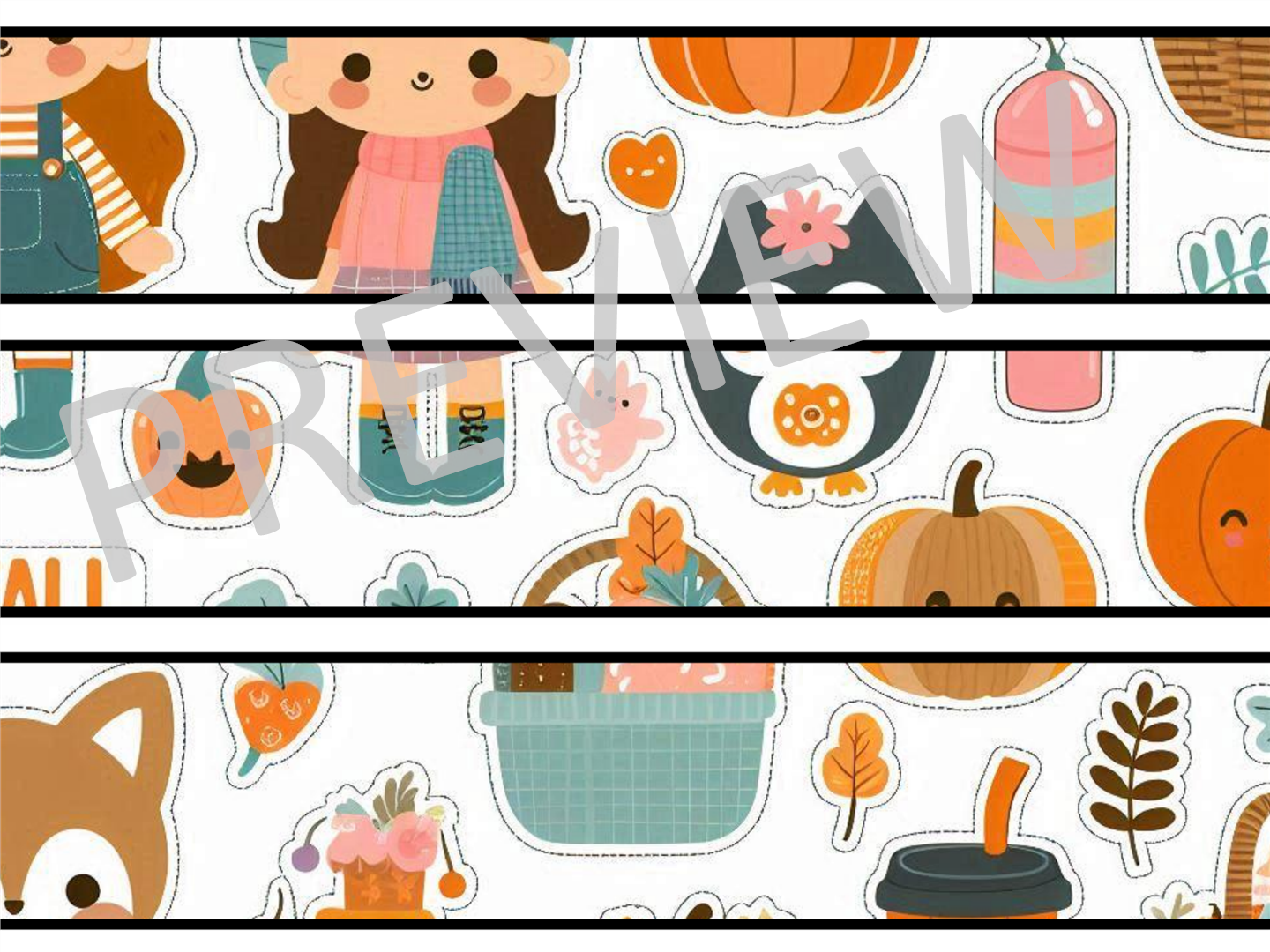 Fall Bulletin Board Decor Kit, Fall Letters, Fall Borders, Fall Banner, Fall