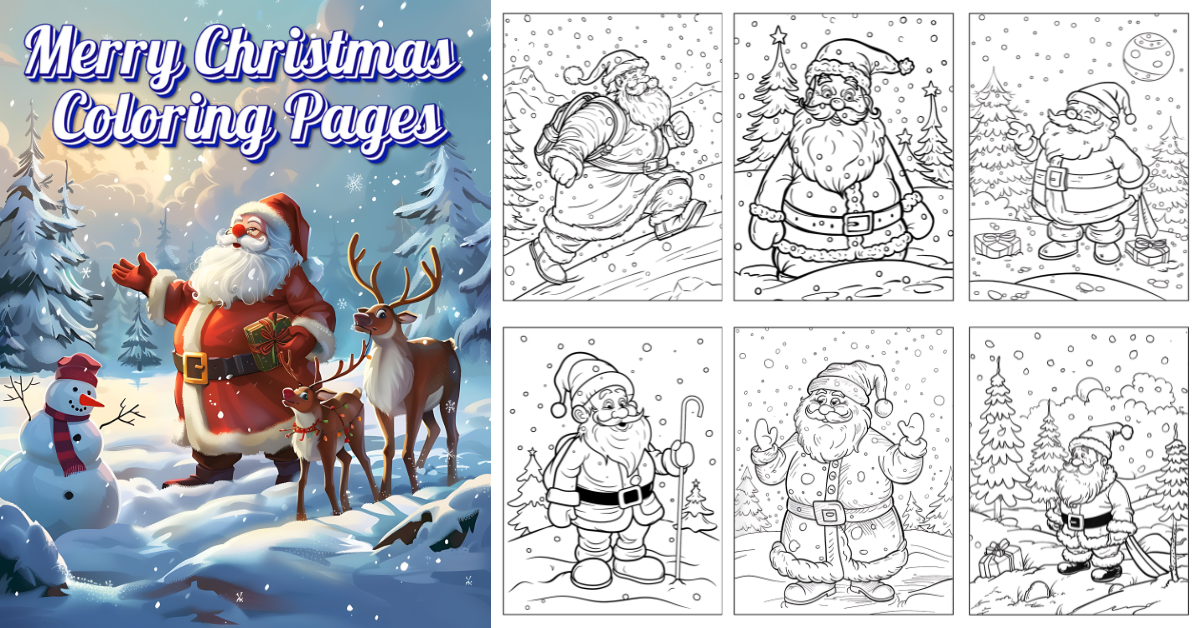 Merry Christmas Coloring Pages