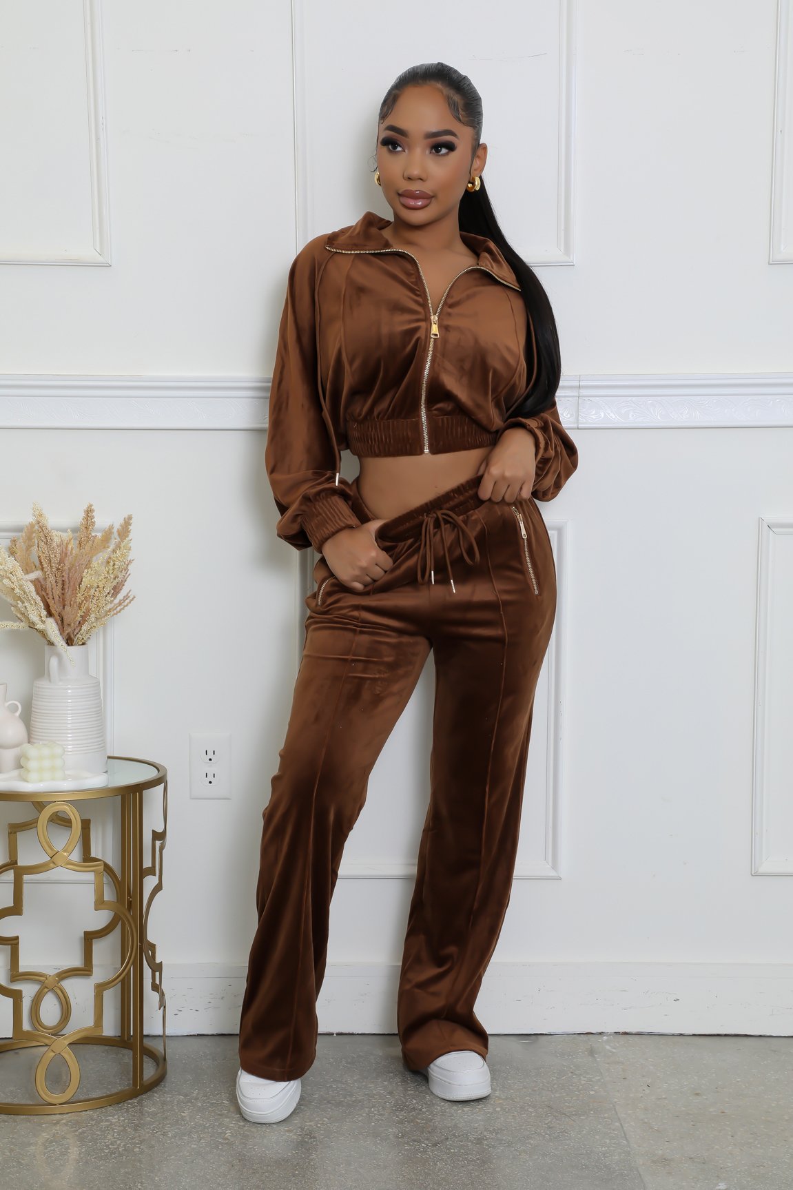 Cropped Jacket Stretch Pant Set with - Payhip