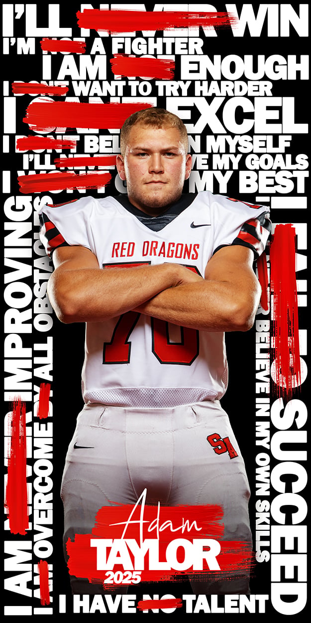 Attitude Adjustment, Positivity, Photoshop Template, Digital Background, Layered PSD, for Sports, Teams, Schools, Leagues, Photo Day, Media Day, Game Day, Graphics for Photographers