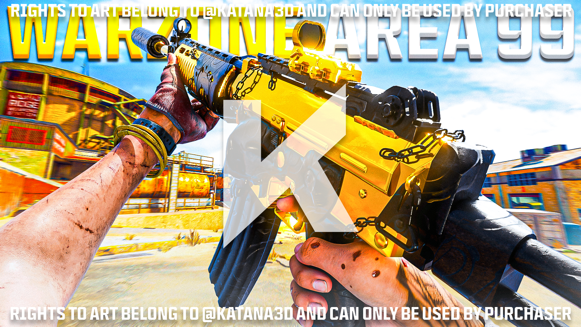 COD/Warzone Thumbnail - Gold Krig (Text NO Text) - Payhip
