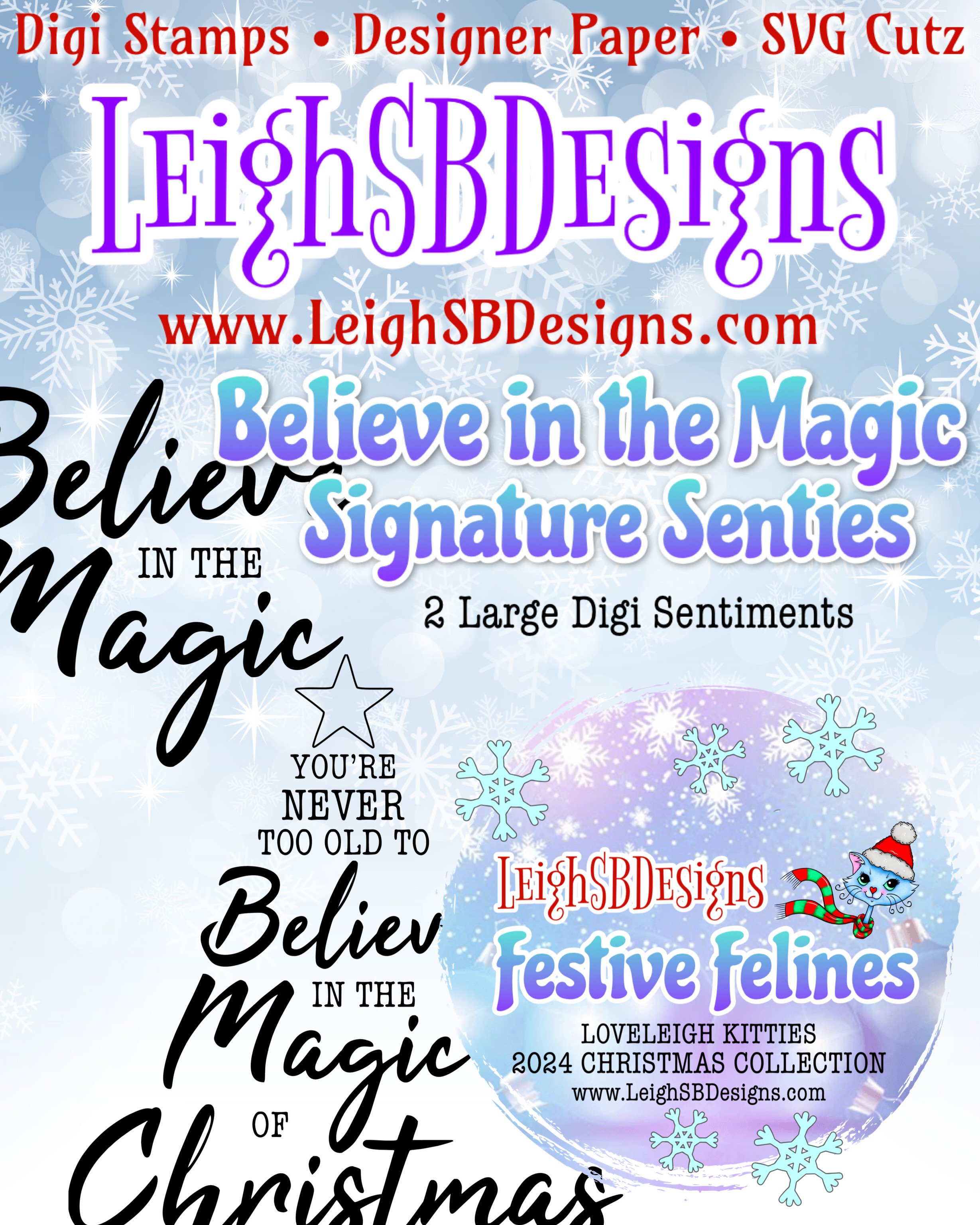 Believe in the Magic Signature Senties - Digi Stamp Sentiments ...