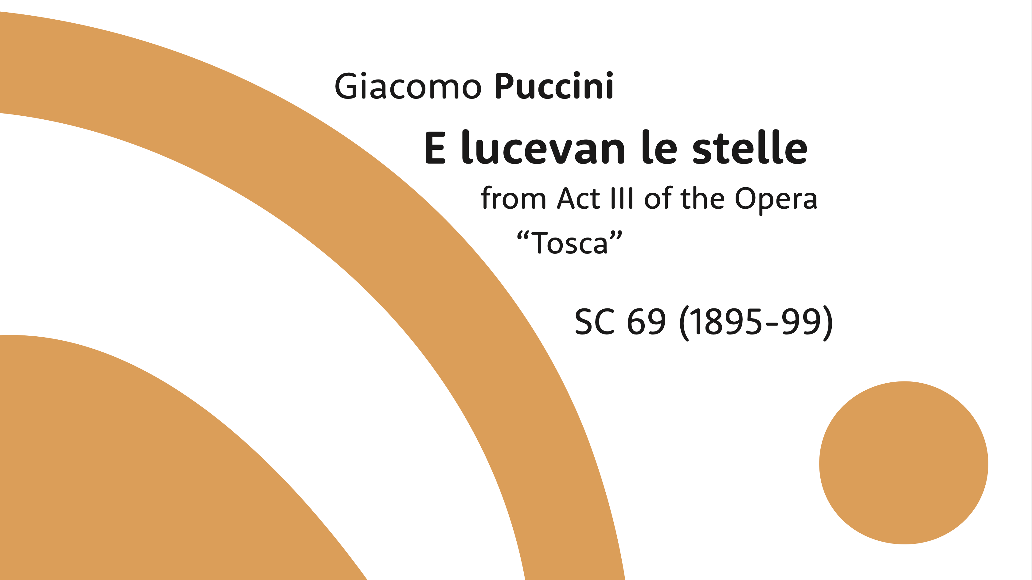Giacomo Puccini E Lucevan Le Stelle Arranged For Voice or Cello Giacomo puccini e lucevan le stelle arranged for voice or cello